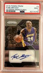 Kobe Bryant #3 Basketball Cards 2016 Panini Prizm Veteran Signatures Prices