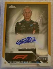 Alexander Albon [Gold Refractor] #CAC-AA Racing Cards 2023 Topps Chrome Formula 1 Autograph Prices