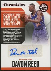 Davon Reed [Red] #CA-DRD Basketball Cards 2017 Panini Chronicles Autographs Prices