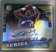 Karl Malone [Gold] #SS-KML Basketball Cards 2021 Panini Donruss Optic Signature Series Prices