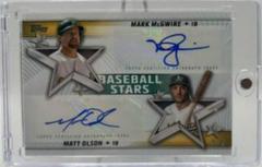 Mark McGwire, Matt Olson #BSDA-MO Baseball Cards 2022 Topps Baseball Stars Dual Autographs Prices