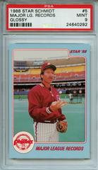 Major League Records [Glossy] Baseball Cards 1988 Star Schmidt Prices