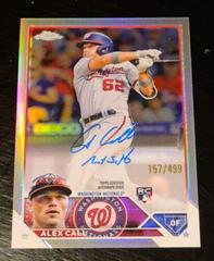Alex Call [Refractor] Baseball Cards 2023 Topps Chrome Rookie Autographs Prices