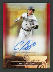 Craig Biggio [Red] #PTGA-CB Baseball Cards 2024 Topps Tribute Pillars of the Game Autograph Prices