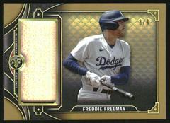 Freddie Freeman [Gold] #SJR1-FF1 Baseball Cards 2022 Topps Triple Threads Single Jumbo Relics Prices