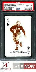Clarke Hinkle [4 of Spades] Football Cards 1963 Stancraft Playing Cards Prices