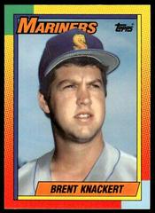 Brent Knackert #52T Baseball Cards 1990 Topps Traded Tiffany Prices