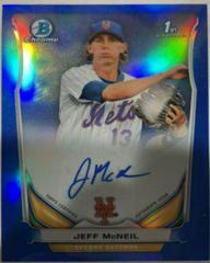 Jeff McNeil [Blue Refractor] #JMC Baseball Cards 2014 Bowman Chrome Autograph Prospects Prices