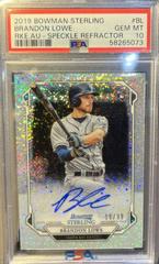 Brandon Lowe [Speckle] Baseball Cards 2019 Bowman Sterling Rookie Autographs Prices