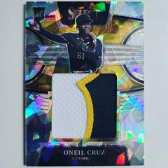 Oneil Cruz [Cracked Ice] #RJS-OC Baseball Cards 2022 Panini Select Rookie Jumbo Swatch Prices