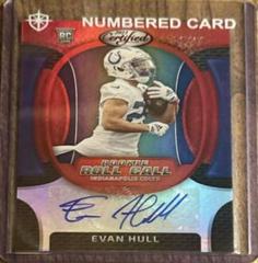Evan Hull [Red] #RRCS-15 Football Cards 2023 Panini Certified Rookie Roll Call Signatures Prices