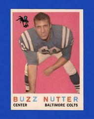 Buzz Nutter Football Cards 1959 Topps Prices