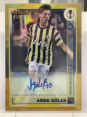 Arda Guler [Gold] #AC-GU Soccer Cards 2022 Topps Merlin Chrome UEFA Club Competitions Autographs Prices