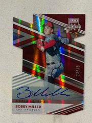 Bobby Miller [Aspirations Die Cut Signature] #29 Baseball Cards 2020 Panini Elite Extra Edition Prices