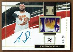 Angelo Dawkins #EM-ADK Wrestling Cards 2022 Panini Impeccable WWE Elegance Memorabilia Autographs Prices