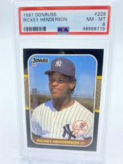 Rickey Henderson #228 Baseball Cards 1987 Donruss Prices
