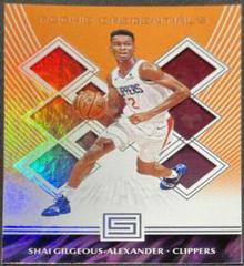 Shai Gilgeous Alexander [Orange] Basketball Cards 2018 Panini Status Rookie Credentials Prices