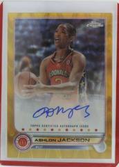 Ashlon Jackson [Gold RayWave] Basketball Cards 2022 Topps Chrome McDonald's All-American Autographs Prices