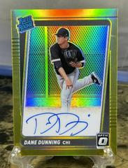 Dane Dunning [Gold] Baseball Cards 2021 Panini Donruss Optic Rated Rookie Signatures Prices