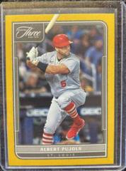 Albert Pujols [Gold] #77 Baseball Cards 2022 Panini Three and Two Prices