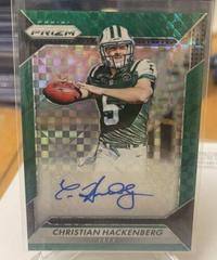 Christian Hackenberg [Green Power] #RA-CHB Football Cards 2016 Panini Prizm Rookie Autograph Prices