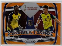 Jeremy Sarmiento, Moises Caicedo [Orange] Soccer Cards 2022 Panini Prizm World Cup Connections Prices