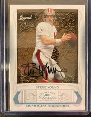 Steve Young [Significant Signatures Platinum] #141 Football Cards 2009 Panini Donruss Classics Prices