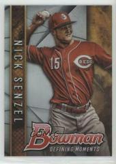 Nick Senzel [Refractor] Baseball Cards 2017 Bowman Draft Defining Moments Prices