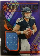 Will Levis [Purple] #FIRE-17 Football Cards 2023 Panini Phoenix Fire Fabrics Prices