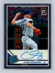 Caleb Ferguson #CF Baseball Cards 2019 Panini Donruss Optic Rated Rookie Signatures Prices