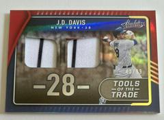 J. D. Davis [Spectrum Red] #TTT2-DA Baseball Cards 2022 Panini Absolute Tools of the Trade 2 Swatch Prices