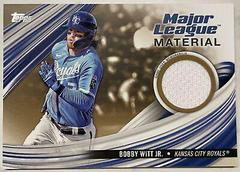 Bobby Witt Jr. [Gold] Baseball Cards 2023 Topps Update Major League Material Prices