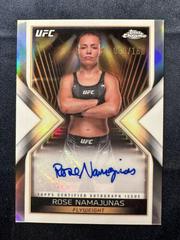 Rose Namajunas [Refractor] #MEA-RNA Ufc Cards 2024 Topps Chrome UFC Main Event Autograph Prices