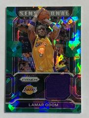 Lamar Odom [Green Ice] #SW-LOD Basketball Cards 2021 Panini Prizm Sensational Swatches Prices