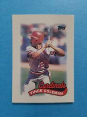 Vince Coleman #34 Baseball Cards 1989 Topps Mini League Leaders Prices