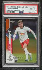 Timo Werner [Orange Refractor] #42 Soccer Cards 2019 Topps Chrome UEFA Champions League Prices