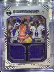 Justin Jefferson, Kirk Cousins #DD-MIN1 Football Cards 2022 Panini Limited Dynamic Duos Prices