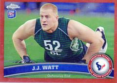 J.J. Watt [Orange Refractor] Football Cards 2011 Topps Chrome Prices