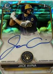 Jace Avina [Aqua] #BSPA-JA Baseball Cards 2023 Bowman Chrome Sapphire Autographs Prices