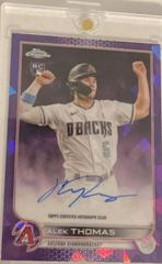 Alek Thomas [Purple] #RA-AT Baseball Cards 2022 Topps Chrome Update Sapphire Rookie Autographs Prices