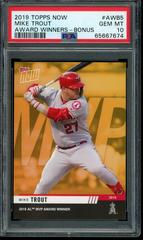 Mike Trout [Bonus] #AWB5 Baseball Cards 2019 Topps Now Award Winners Prices