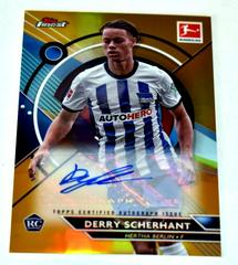 Derry Scherhant [Gold] #BCA-DSC Soccer Cards 2022 Topps Finest Bundesliga Autographs Prices