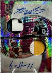 Matt Corral, Sam Howell [Pink] Football Cards 2022 Panini Spectra Dual Patch Autographs Prices