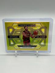 Evan Mobley [Yellow Flood] Basketball Cards 2021 Panini Obsidian Pitch Black Prices
