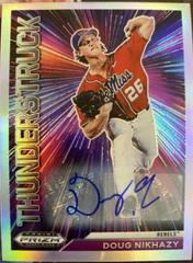 Doug Nikhazy [Autograph Silver Prizm] Baseball Cards 2021 Panini Prizm Draft Picks Thunderstruck Prices