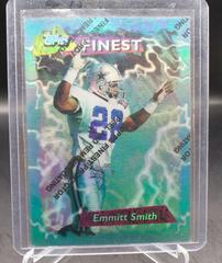 Emmitt Smith [Refractor w/ Coating] Football Cards 1995 Topps Finest Boosters Prices