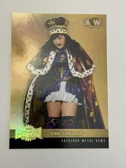 Emi Sakura [Precious Metal Gems Gold] #34 Wrestling Cards 2022 SkyBox Metal Universe AEW Prices