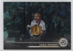 Luka Modric [Aqua Wave] #37 Soccer Cards 2022 Stadium Club Chrome UEFA Competitions Prices