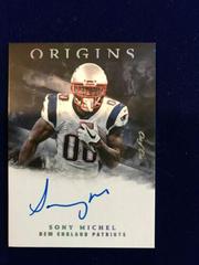 Sony Michel [Blue] #RA-SM Football Cards 2018 Panini Origins Rookie Autographs Prices