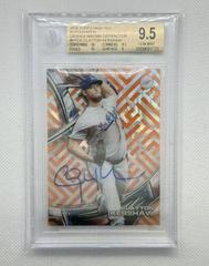 Clayton Kershaw [Orange Magma Diffractor] Baseball Cards 2016 Topps High Tek Autograph Prices